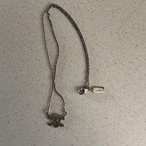 Silver Skull Pendant Necklace